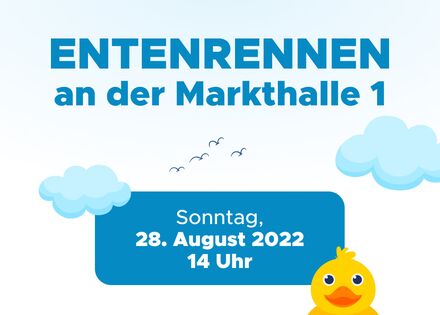 Zieleinlauf beim Chemnitzer Entenrennen