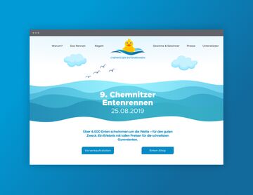 Ansicht der neuen Webseite