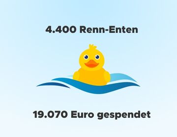 
  Zieleinlauf beim Chemnitzer Entenrennen
